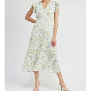 Jacquie The Label floral midi dress new with tags, never worn!